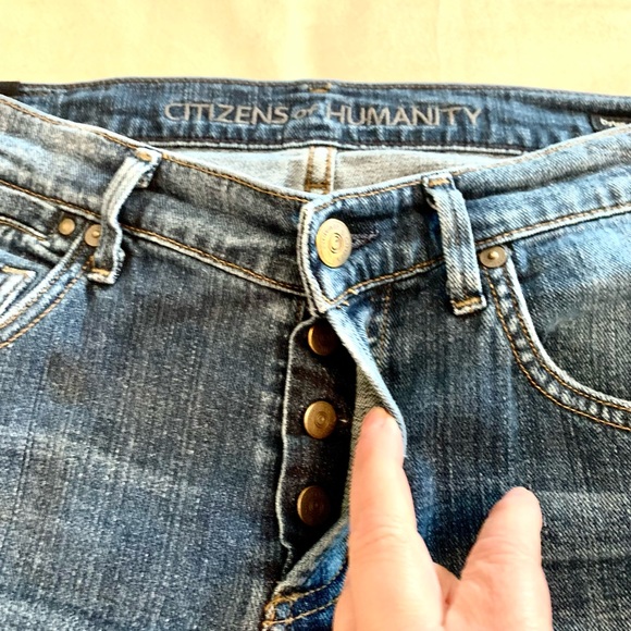Citizens Of Humanity-COH Women's Sz 26 Dylan Relaxed Boy Jean Blue Cotton Blend - Picture 8 of 12